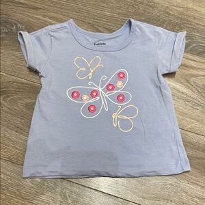 7/$21- Pekkle butterfly tshirt size 18 months light purple floral graphic tee